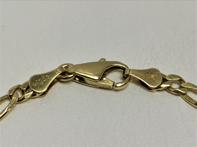 Zlatý dámský náramek figaro