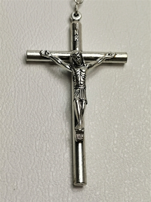 Růženec z přírodního kamene, červeného malachitu