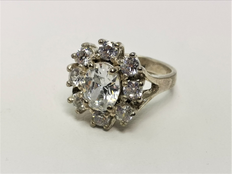 Exkluzívní masívní stříbrný prsten se zirkony