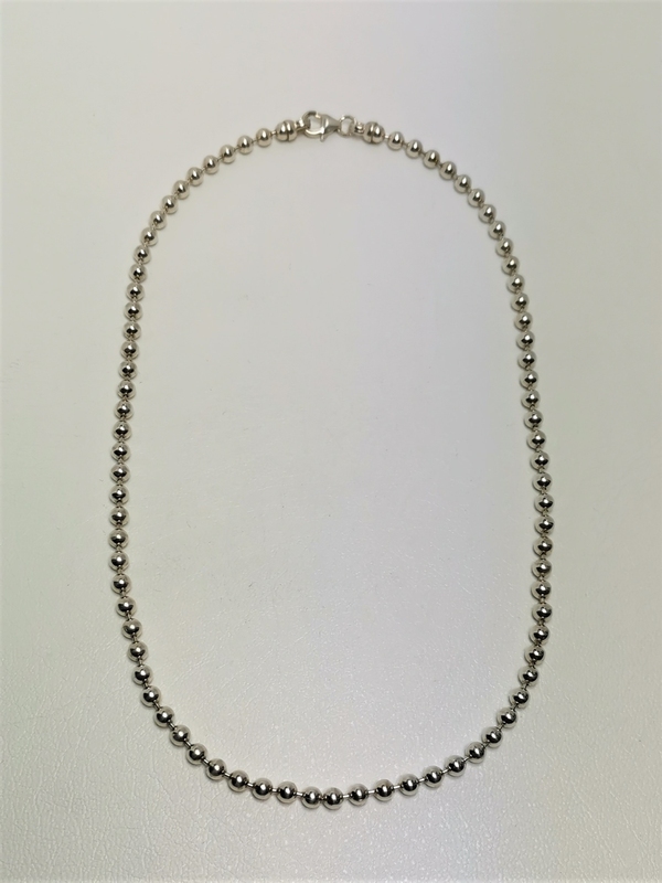 Stříbrný kuličkový náhrdelník
