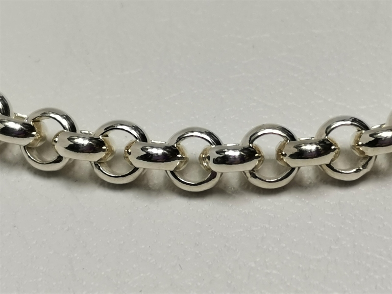 Stříbrný náhrdelník kulatý anker