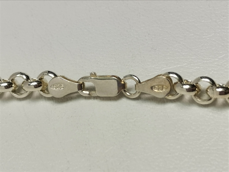 Stříbrný náhrdelník kulatý anker