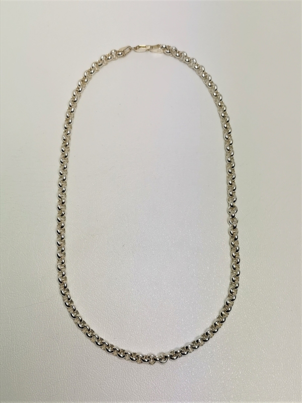 Stříbrný náhrdelník kulatý anker