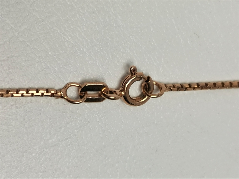 Stříbrný řetízek venezia, červeně zlacený