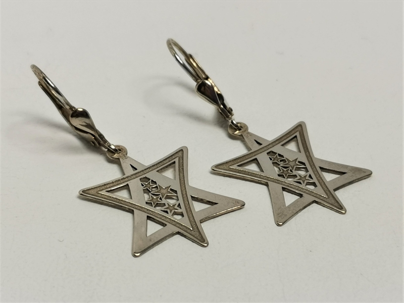 Stříbrné naušnice visací