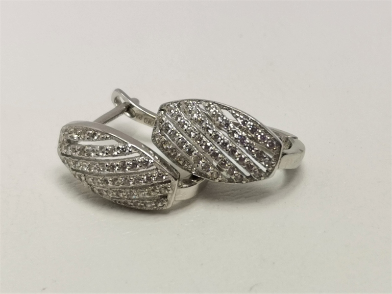 Stříbrné naušnice se zirkony