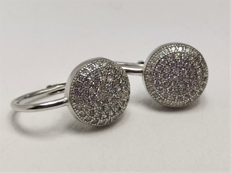 Stříbrné naušnice se zirkony