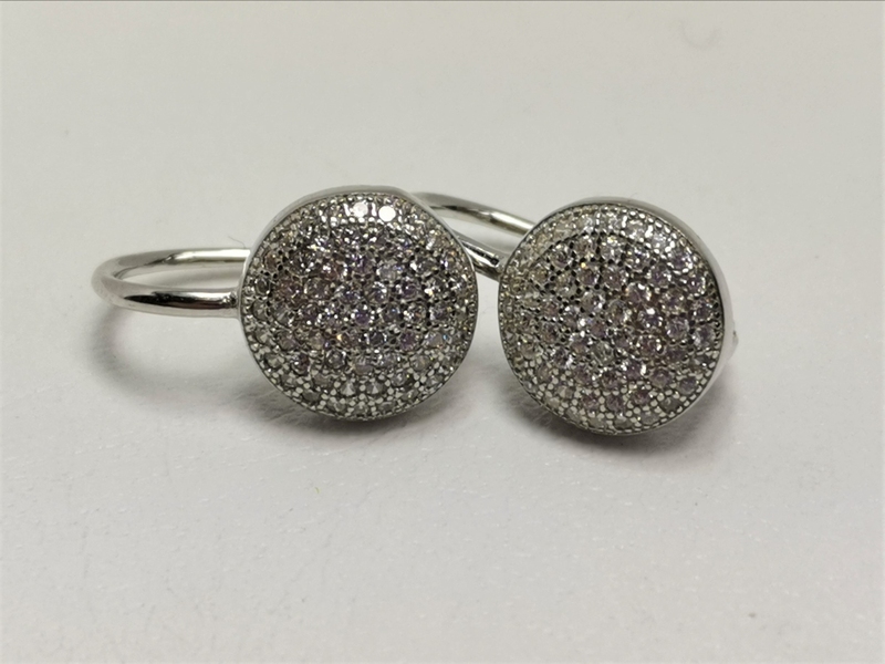 Stříbrné naušnice se zirkony