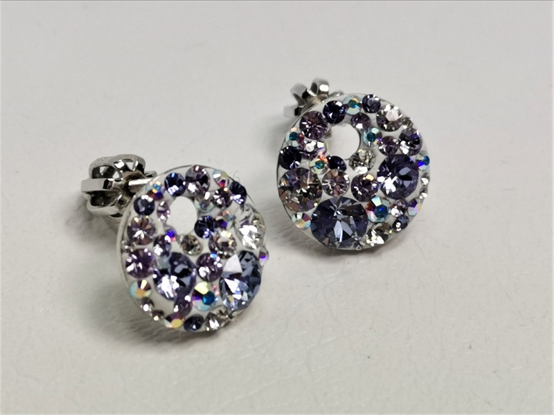 Stříbrná souprava se Swarovski křišťálem