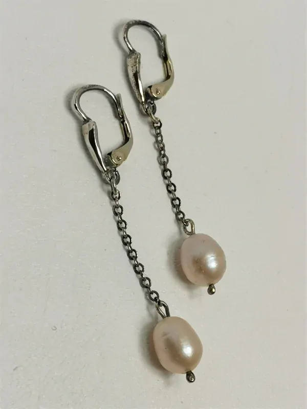 Stříbrná souprava s perlou