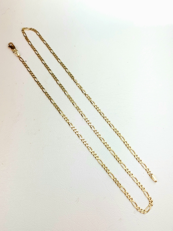 Zlatý řetízek figaro