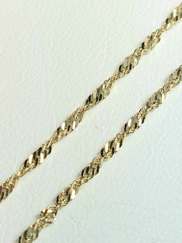 Zlatý dámský náramek lambáda