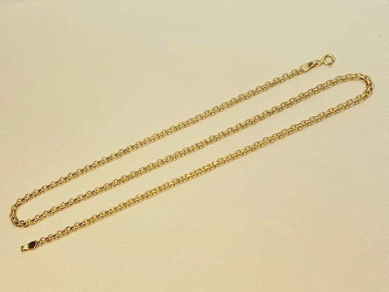 Zlatý řetízek plochý Bismark