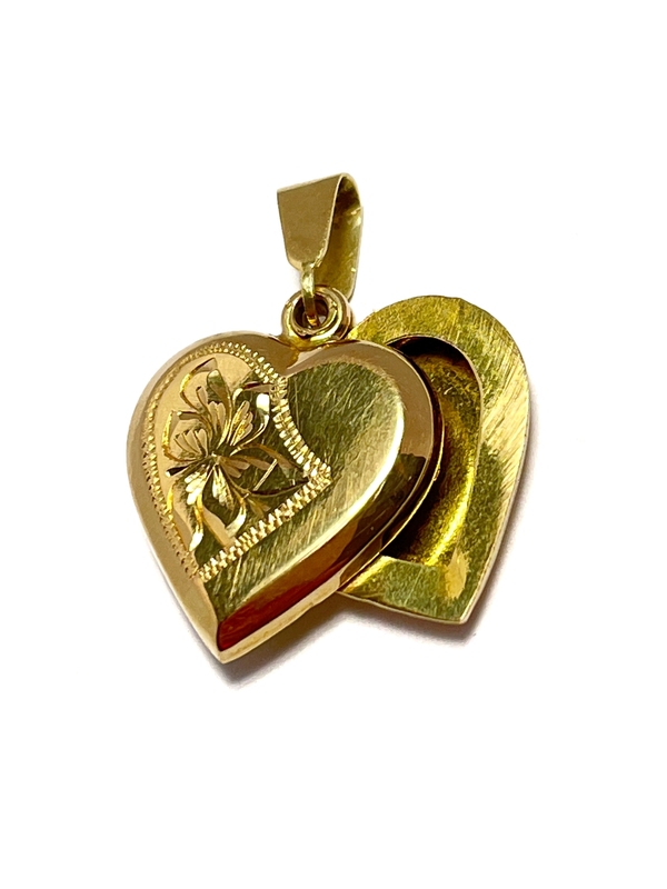 Zlatý přívěšek - medajlon- ze žlutého zlata