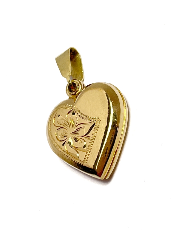 Zlatý přívěšek - medajlon- ze žlutého zlata