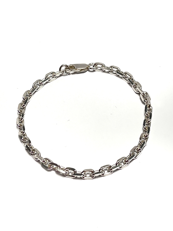 Pánský stříbrný náramek - silný anker