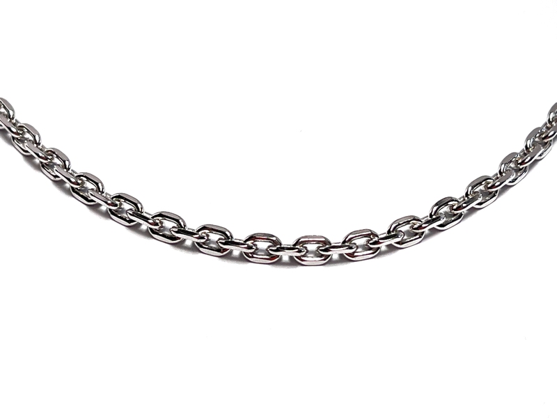 Silný stříbrný řetízek - anker, rhodiovaný