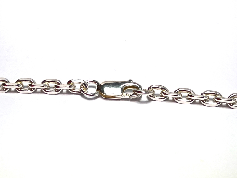 Silný stříbrný řetízek - anker