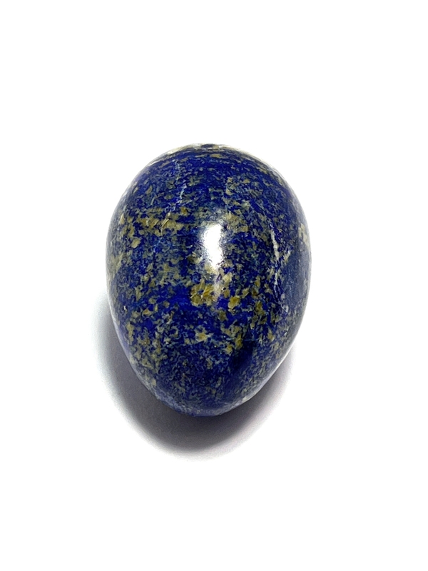 Opracovaný kámen do tvaru vejce, lapis lazuli