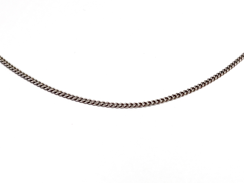 Zlatý řetízek z bílého zlata pancer