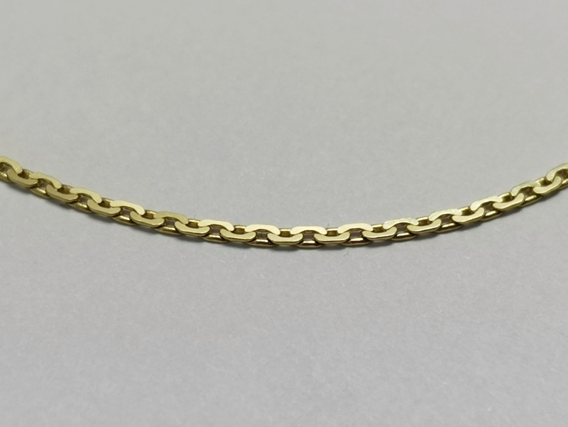 Zlatý řetízek "háčka" plochý