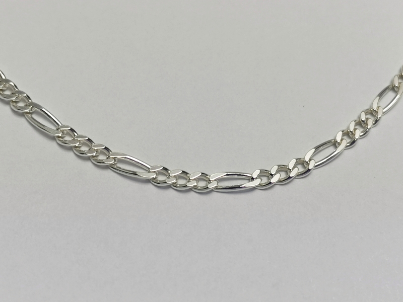 Stříbrný řetízek - figaro