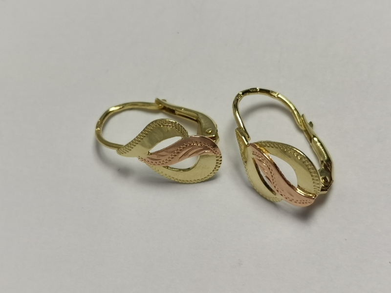 Zlaté dámské naušnice celozlaté