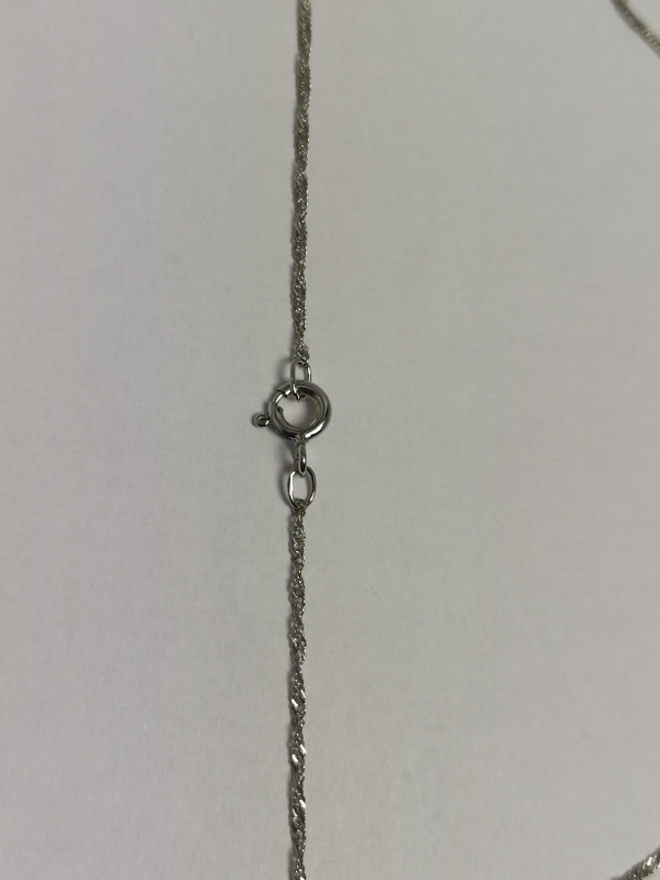 Zlatý řetízek z bílého zlata lambáda