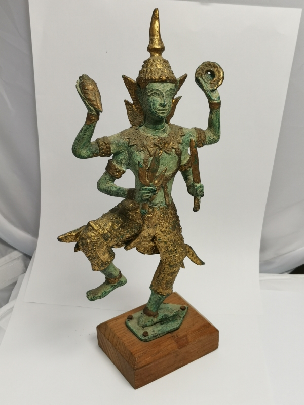 Thajská kovová soška tanečníka