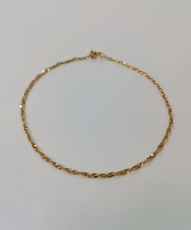 Zlatý dámský náramek lambáda