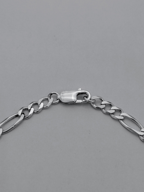 Silný stříbrný řetízek - figaro