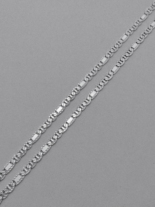 Stříbrný řetízek "žiletky"