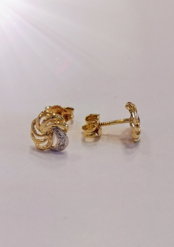 Zlaté naušnice, na šroubek