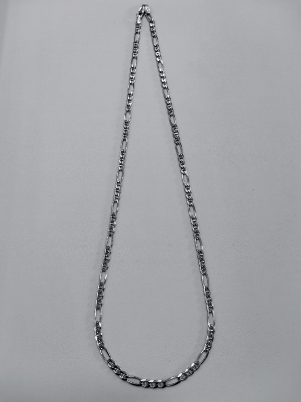 Silný stříbrný řetízek - figaro