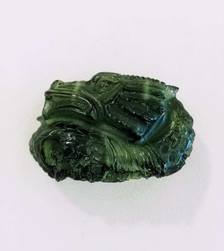 Vltavínová glyptika drak