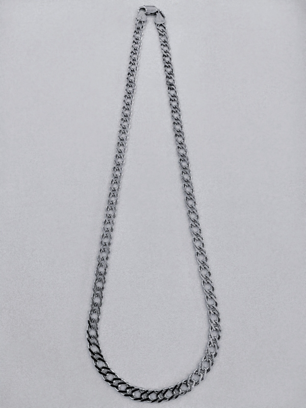 Silný stříbrný řetízek - rombo