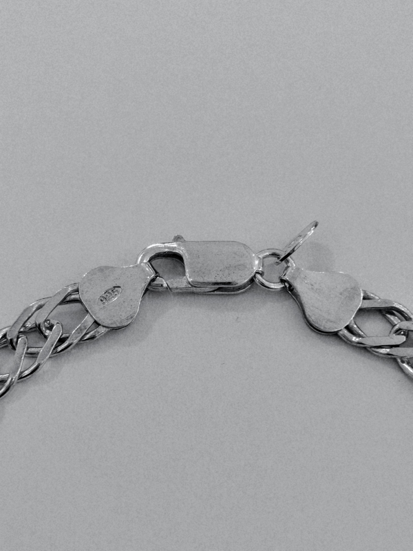 Silný stříbrný řetízek - rombo