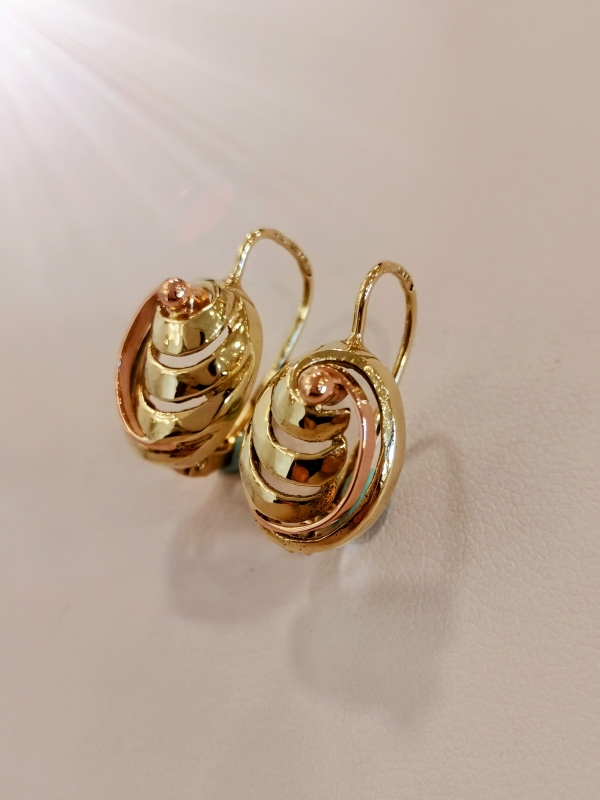 Zlaté dámské naušnice celozlaté