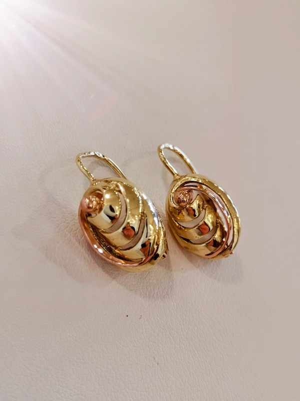 Zlaté dámské naušnice celozlaté