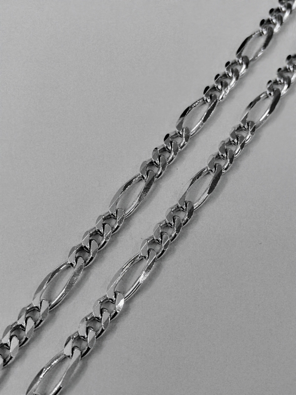 Stříbrný řetízek - figaro