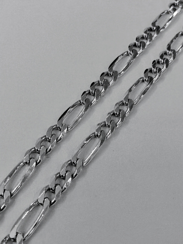 Stříbrný řetízek - figaro