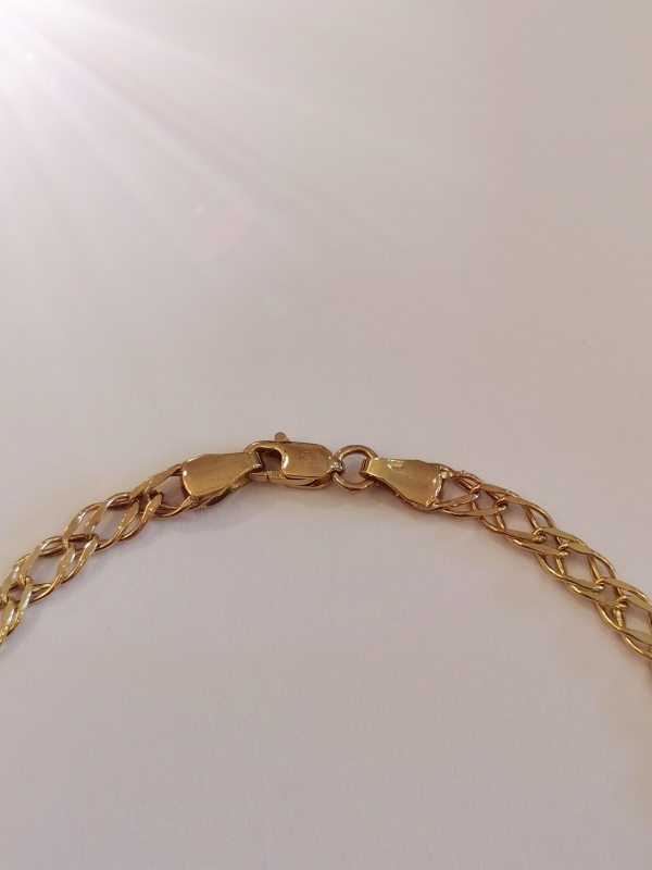 Zlatý řetízek rombo