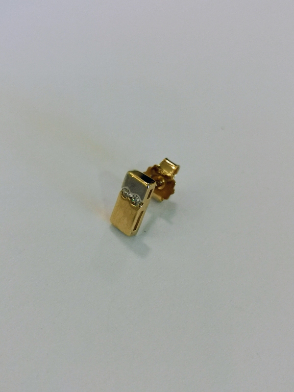 Zlatá naušnice na puzetu, 1ks