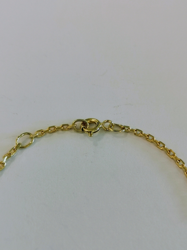 Zlatý náramek s přírodním vltavínem