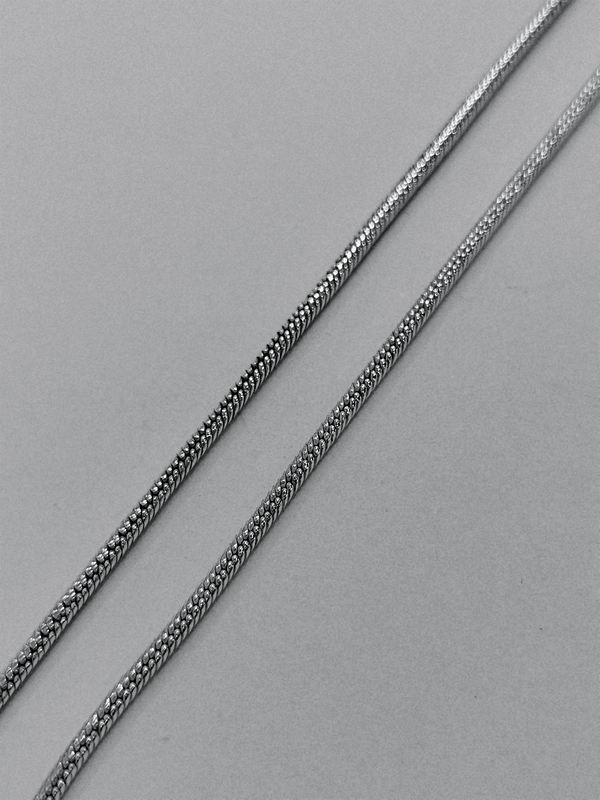 Stříbrný řetízek - kulatý hádek