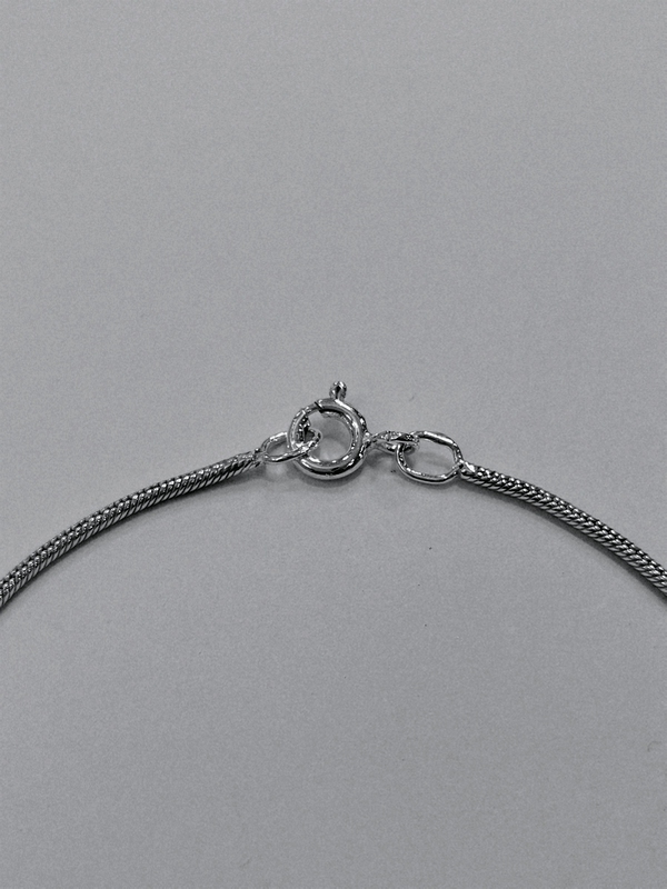 Stříbrný řetízek - kulatý hádek