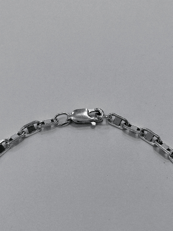 Silný stříbrný řetízek - ozdobný