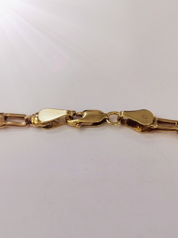 Zlatý náramek článkový