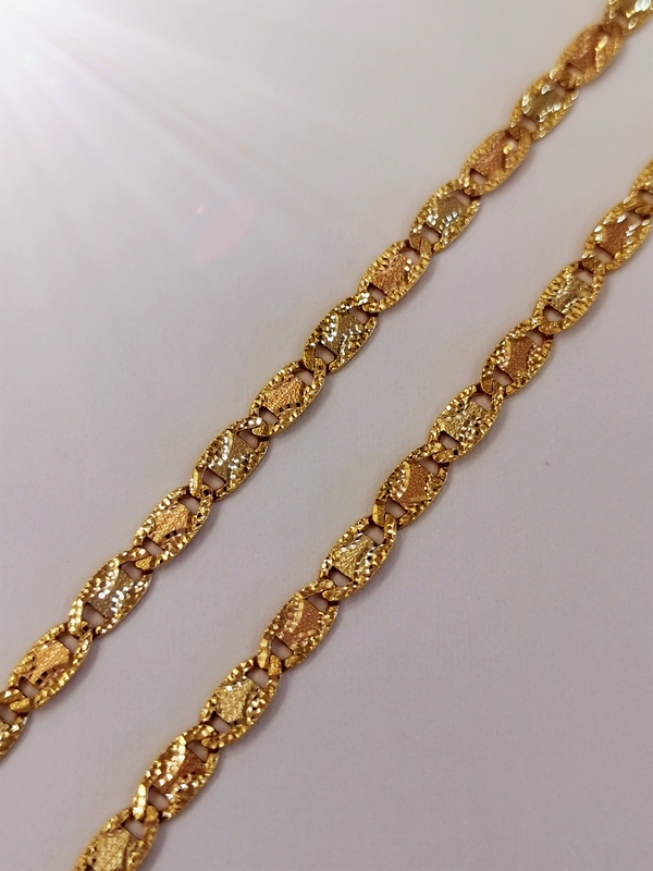 Zlatý řetízek "žiletky"