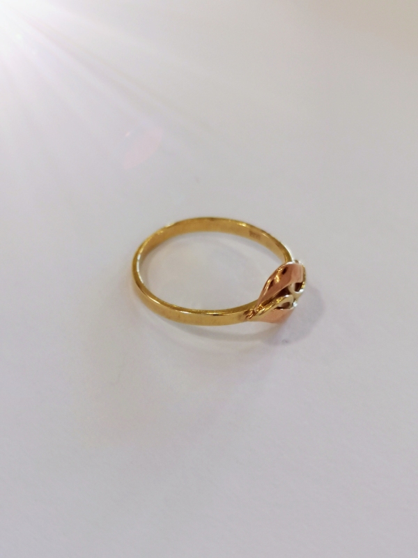 Zlatý dámský prsten celozlatý hladký